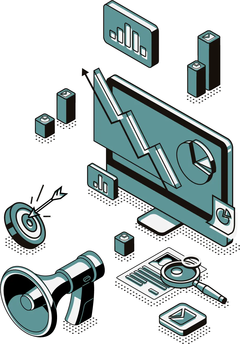 Marketing analytics illustration